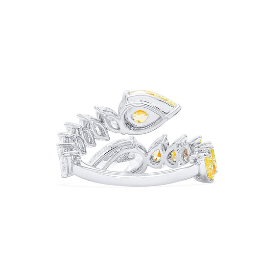 多色 钻石戒指，总重4.59克拉，混合形状，GIA认证