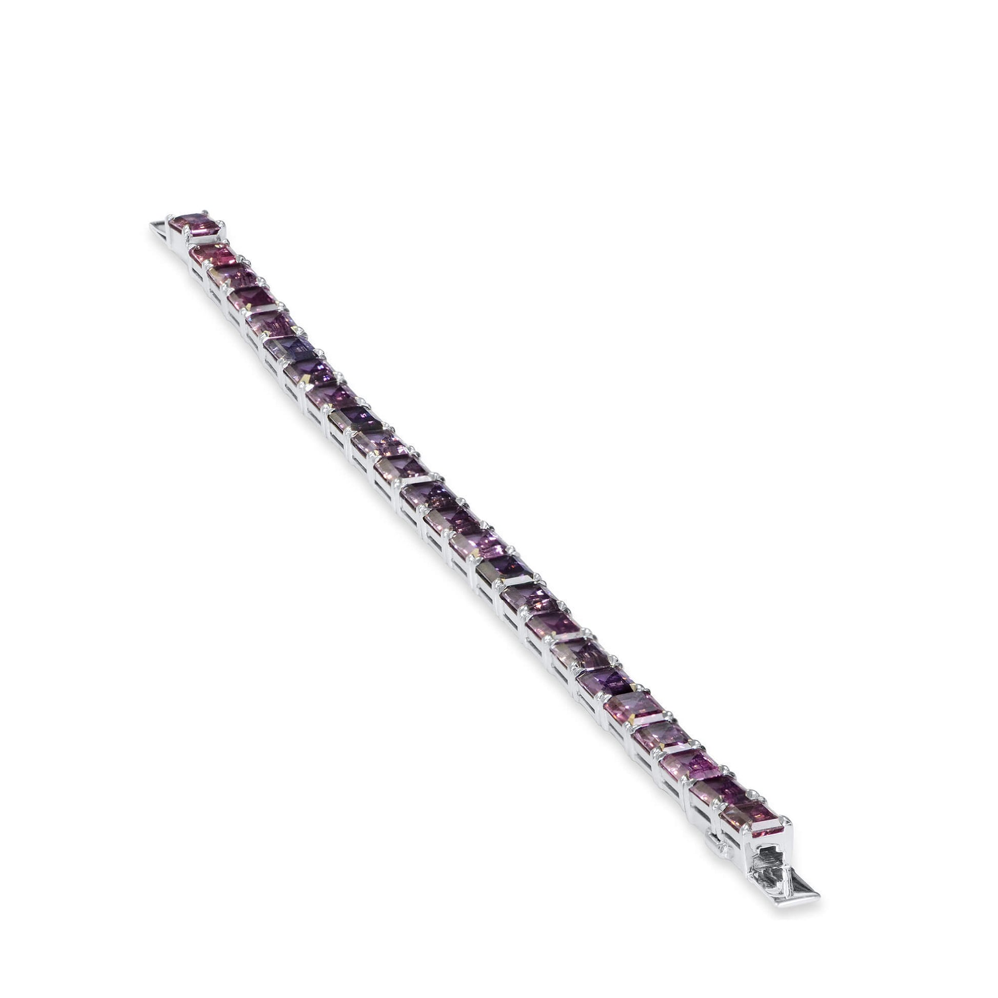 צמיד ספינל סגול טבעי, 23.68 קראט, לא מחומם