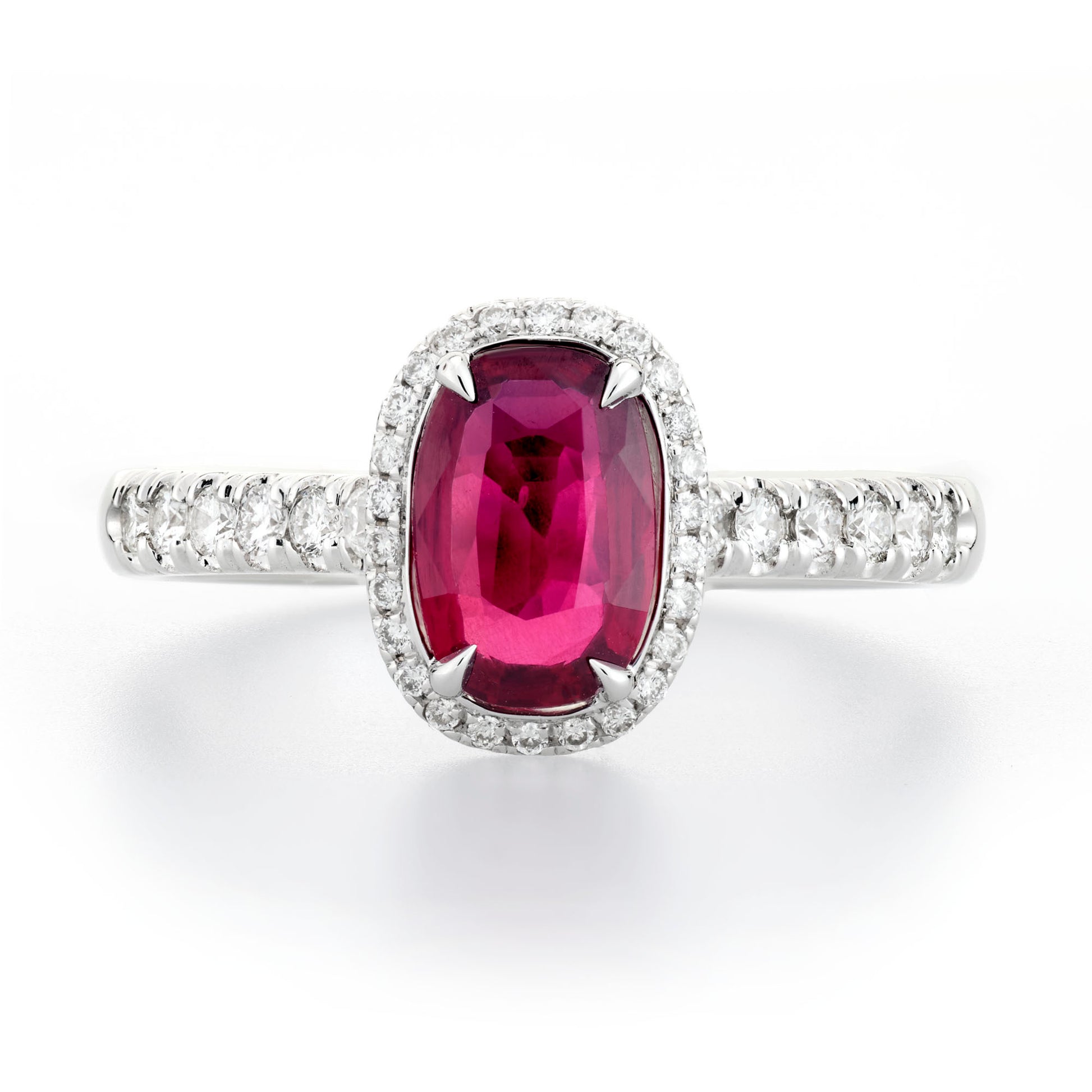 Natural Red Ruby Ring, 1.88 Ct. TW