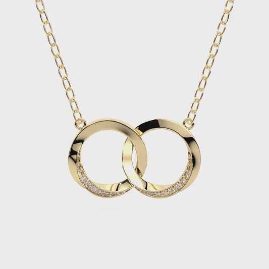 Majestic diamond pendant in yellow gold, 14K yellow gold, 18K yellow gold