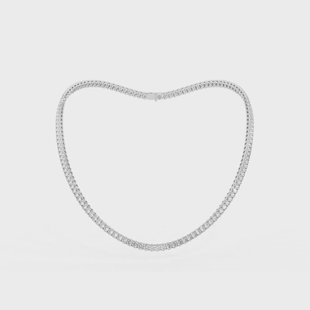 14K white gold, 18K white gold