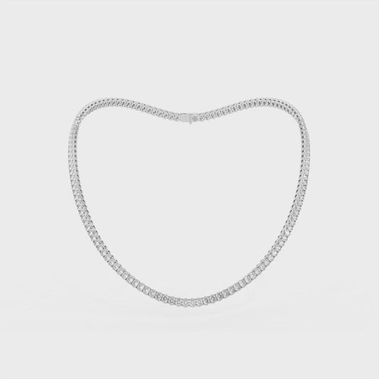 14K white gold, 18K white gold