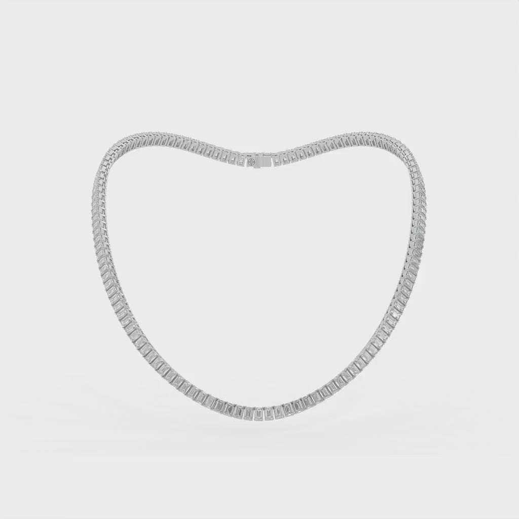 14K white gold, 18K white gold