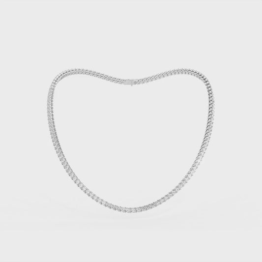 14K white gold, 18K white gold