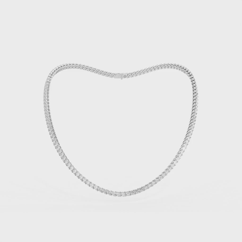 14K white gold, 18K white gold