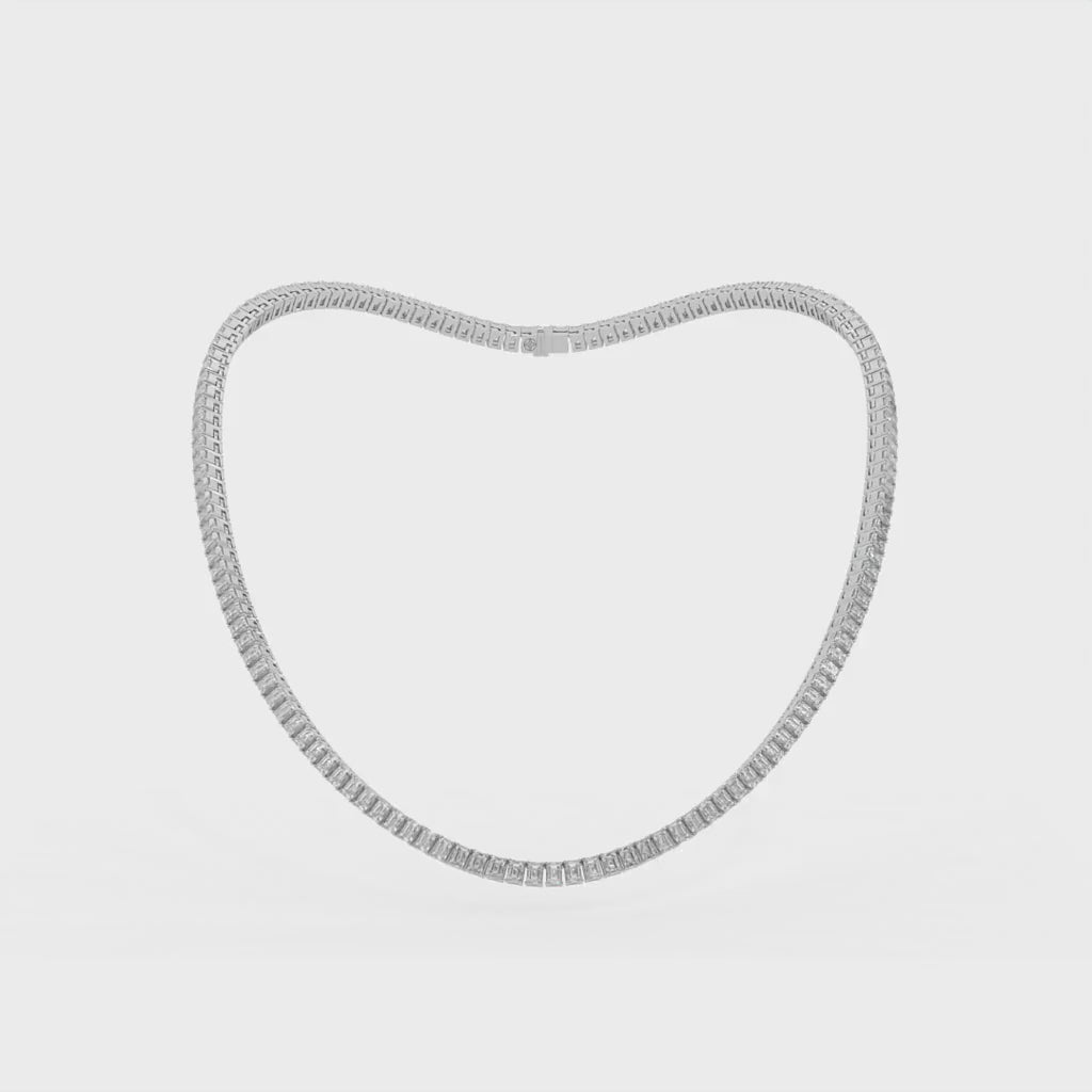 14K white gold, 18K white gold