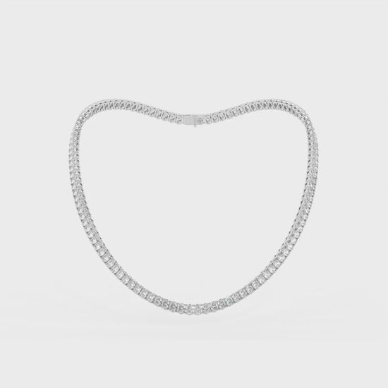 14K white gold, 18K white gold