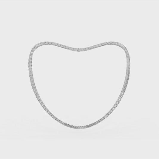 14K white gold, 18K white gold