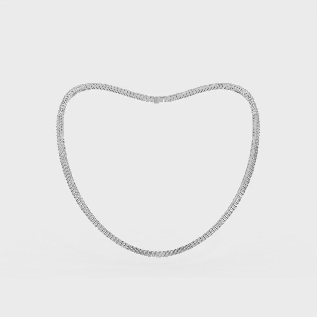 14K white gold, 18K white gold