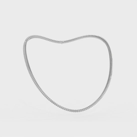 14K white gold, 18K white gold