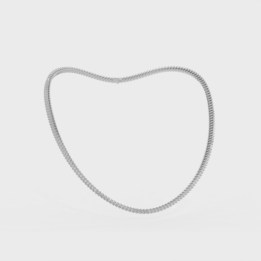 14K white gold, 18K white gold