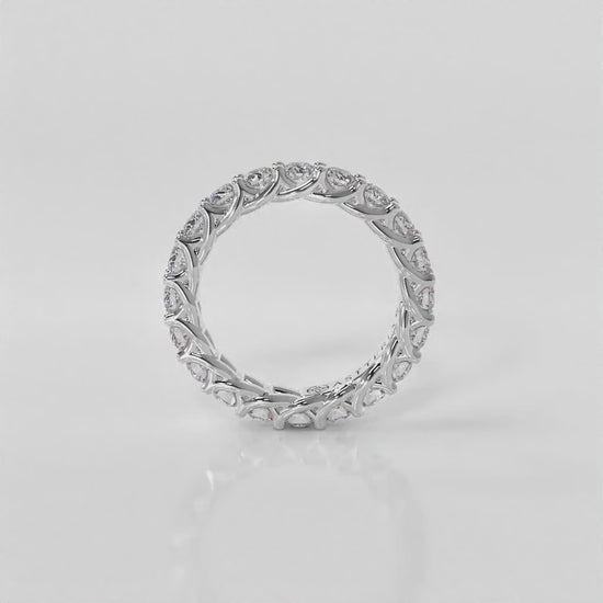 14K white gold, 18K white gold