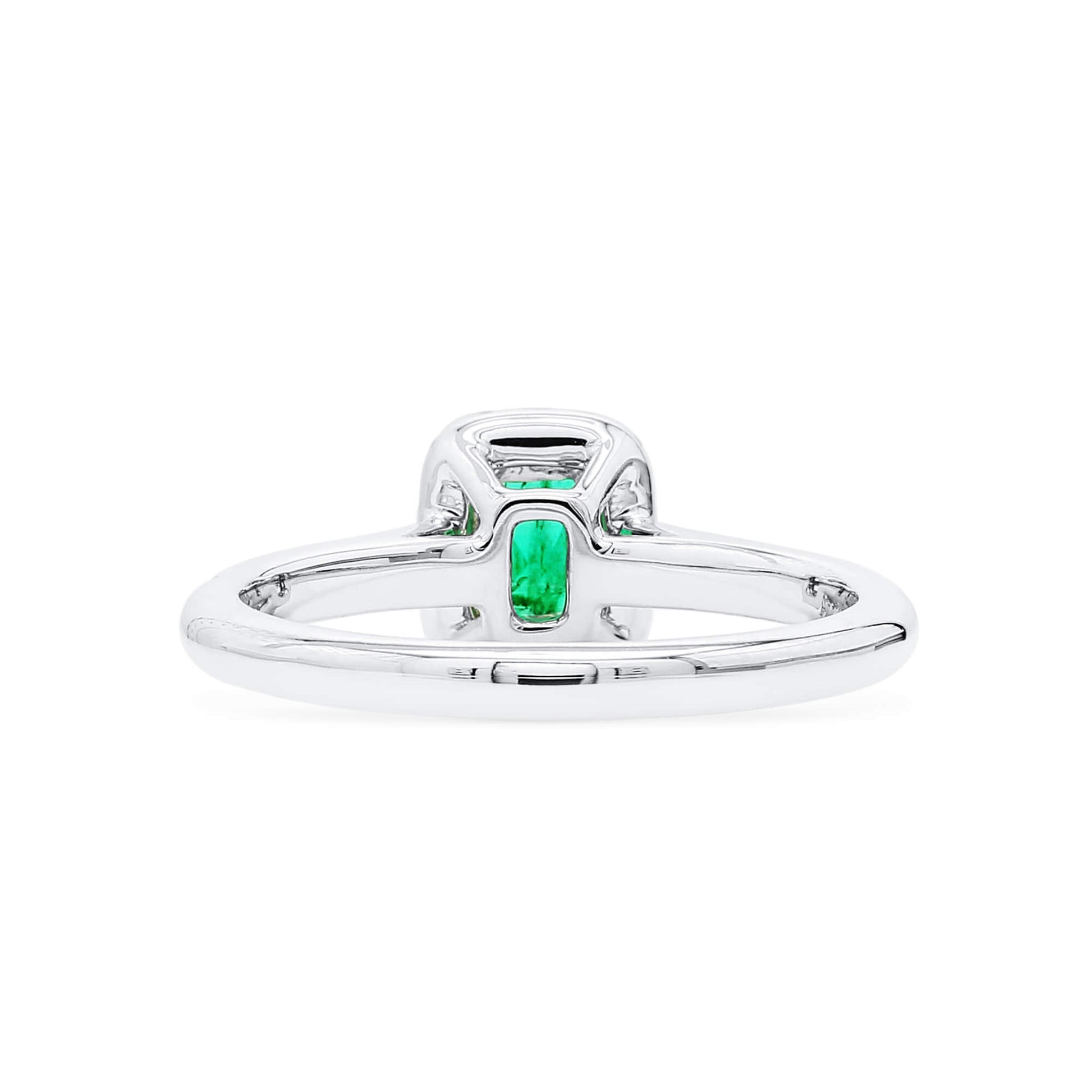 Vivid Green Emerald And Diamond Ring, 0.40 Ct. (0.65 Ct. TW), G2111260105
