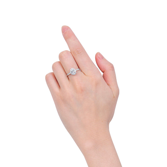 白钻戒指，1.01克拉（总重1.21克拉），椭圆形，6411692982 