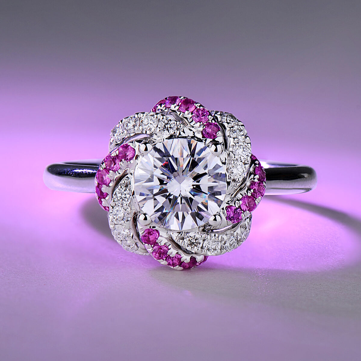 White Diamond Ring, 1.43 Ct. TW, Round Shape, GIA Certified